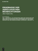 Die Höhenwinde über dem tropischen und südlichen Atlantischen Ozean (Messungen der Deutschen Seewarte bis 1939 eingeschlossen), Lieferung 2, Abschnitt