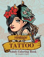 Vintage Tattoo Coloring Book