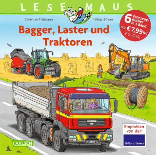 LESEMAUS Sonderbände: Bagger, Laster und Traktoren  - Alles über Fahrzeuge