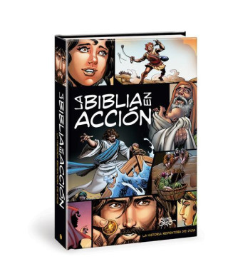 La Biblia En Acción: The Action Bible Spanish Edition (Twarda)