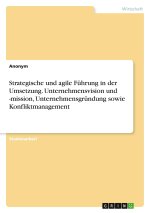 Strategische und agile Führung in der Umsetzung. Unternehmensvision und -mission, Unternehmensgründung sowie Konfliktmanagement