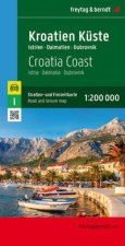 Kroatien Küste, Straßen- und Freizeitkarte 1:200.000, freytag & berndt