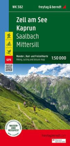 Zell am See - Kaprun, Wander-, Rad- und Freizeitkarte 1:50.000, freytag & berndt, WK 382 (freytag & berndt)(Térkép)