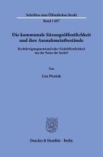 Die kommunale Sitzungsöffentlichkeit und ihre Ausnahmetatbestände.