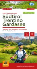 ADFC-Radtourenkarte IT-STG Südtirol, Trentino, Gardasee 1:150.000, reiß- und wetterfest, E-Bike geeignet, GPS-Tracks Download, mit Bett+Bike Symbolen,