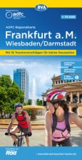 ADFC-Regionalkarte Frankfurt a. M. Wiesbaden /Darmstadt, 1:50.000, mit Tagestourenvorschlägen, reiß- und wetterfest, E-Bike-geeignet, GPS-Tracks-Downl