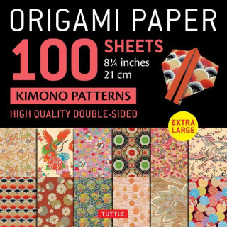 Origami Paper 100 sheets Japanese Kimono 8 1/4