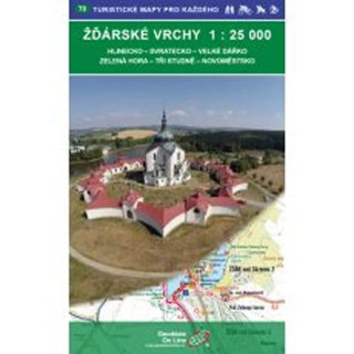 Žďárské vrchy 1:25 000/Hlinecko, Svratecko, Velké Dářko, Zelená hora, Tři Studně,Novoměstsko 1:25 000 / 70 Turistické mapy pro každého