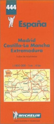 Španělsko střed 1:400 000 Madrid Castilla-LA Mancha Extremadura