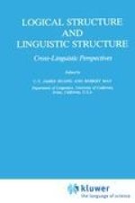 Logical Structure and Linguistic Structure: Cross-Linguistic Perspectives