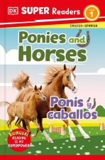 DK Super Readers Level 1 Ponies and Horses - Ponis Y Caballos