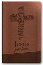 Santa Biblia de Promesas Reina-Valera 1960 / Jesús Para Todos / Letra Grande / Tama?o Manual / Piel Especial Con Índice Y Cierre / Café // Spanish Pro