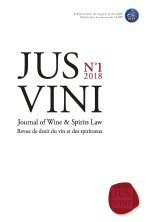 JUS VINI Journal of Wine et Spirits Law - N°1/2018