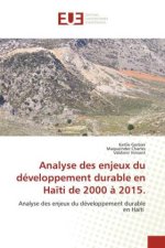 Analyse des enjeux du développement durable en Ha?ti de 2000 ? 2015.