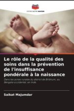 Le rôle de la qualité des soins dans la prévention de l'insuffisance pondérale ? la naissance