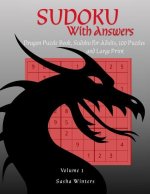 Sudoku with Answers: Dragon Puzzle Book, Sudoku for Adults, 100 Puzzles, and Large Print, Gift for Puzzlers
