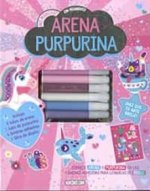 arena y purpurina