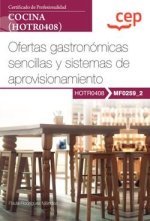 MANUAL OFERTAS GASTRONOMICAS SENCILLAS Y SISTEMAS DE APROVI