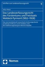 Das Landesverfassungsrecht des Fürstentums und Freistaats Waldeck-Pyrmont (1852-1928)