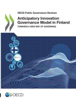 OECD Public Governance Reviews Anticipatory Innovation Governance Model in Finland Towards a New Way of Governing