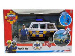 Strażak Sam. Jeep policyjny z figurką Malcolm