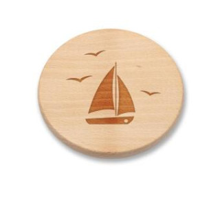 Gläserabdeckung Segelboot