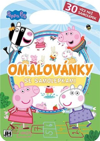 Peppa Pig - Omalovďż˝nky se samolepkami