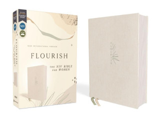 Flourish: The NIV Bible for Women, Cloth Over Board, Cream, Comfort Print