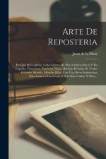 Arte De Reposteria: En Que Se Contiene Todo G?nero De Hacer Dulces Secos Y En L?quido, Vizcochos, Turrones, Natas, Bebidas Heladas De Todo