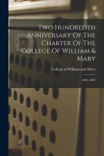 Two Hundredth Anniversary Of The Charter Of The College Of William & Mary: 1693. 1893