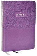 Kjv, the Woman's Study Bible, Leathersoft, Purple, Red Letter, Full-Color Edition, Thumb Indexed, Comfort Print: Receiving God's Truth for Balance, Ho