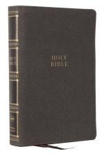 Nkjv, Compact Center-Column Reference Bible, Leathersoft, Gray, Red Letter, Comfort Print