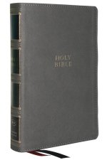 Kjv, Compact Center-Column Reference Bible, Leathersoft, Gray, Red Letter, Comfort Print