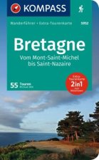 KOMPASS Wanderführer Bretagne, vom Mont-Saint-Michel bis Saint-Nazaire, 55 Touren