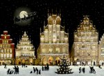 A4-Wandkalender - Weihnachtliches Stadtpanorama