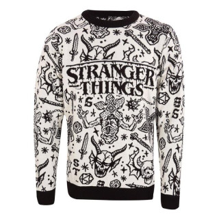 Stranger Things vďż˝noďż˝nďż˝ svetr - Collage (velikost L)
