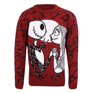 The Nightmare Before Christmas vďż˝noďż˝nďż˝ svetr - Jack and Sally (velikost S)
