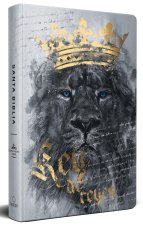 Biblia Rvr60 Letra Grande Tama?o Manual, Tapa Dura León Rey de Reyes / Spanish B Ible Rvr60 Handy Size Large Print Hardcover Lion King of Kings