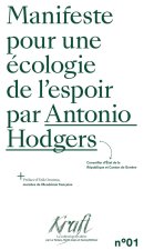 MANIFESTE POUR UNE ECOLOGIE DE L'ESPOIR