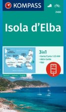 KOMPASS Wanderkarte 2468 Isola d' Elba 1:25.000