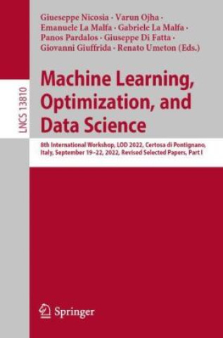 Machine Learning, Optimization, and Data Science