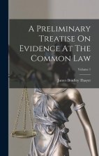 A Preliminary Treatise On Evidence At The Common Law; Volume 1