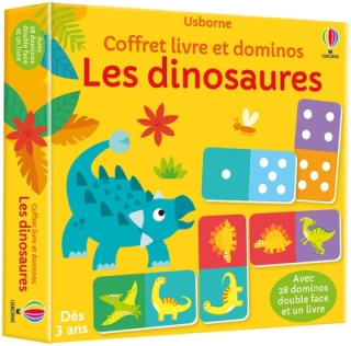 Les dinosaures - Mon coffret livre et dominos