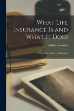 What Life Insurance Is and What It Does: A Primer For Laymen and Students