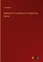 Materials for Translating from English into German