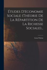 Études D'économie Sociale (théorie De La Répartition De La Richesse Sociale)...
