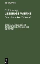 Lessings Werke, Band 4, Hamburgische Dramaturgie. Prosaische Schriften
