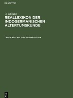 Reallexikon der indogermanischen Altertumskunde, Lieferung 1, Aal ? Duodezimalsystem