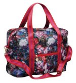 Easy Travelbag de Luxe Blumenbouquet petrol