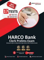Haryana State Co-Operative Bank Clerk Prelims Exam 2023 - HARCO (English Edition) - 8 Full Length Mock Tests and 9 Sectional Tests with Free Access To